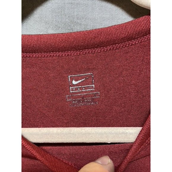 Nike Oklahoma University Shirt Adult Extra Large Red‎ Long Sleeve Mens - Picture 6 of 12